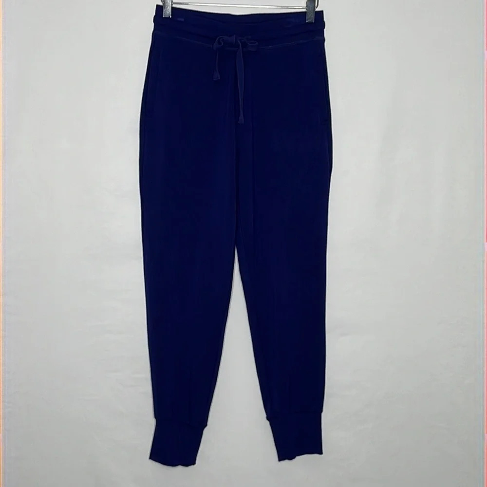 Fabletics Navy Blue Drawstring Waist Jogger Pants… - image 1